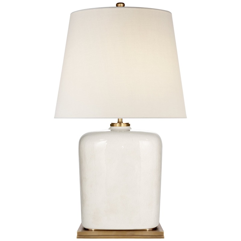 Two Light Table Lamp from the Mimi Collection in Tea Stain Crackle Finish by Visual Comfort Signature