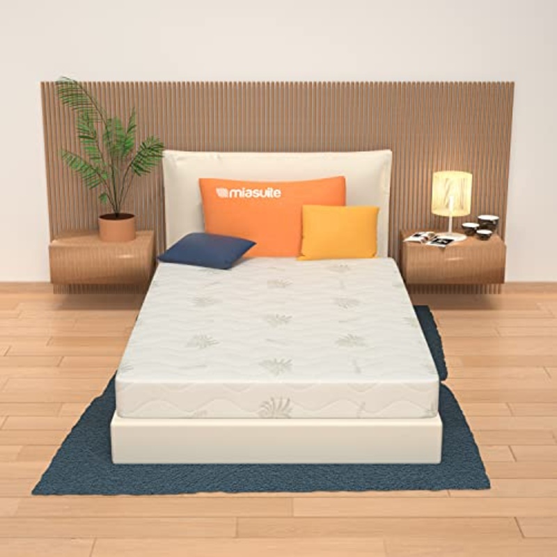 AILIME SRL Materasso SFODERABILE Una Piazza E Mezza in Memory Foam 120X195 H 25 CM DETRAIBILE Premium