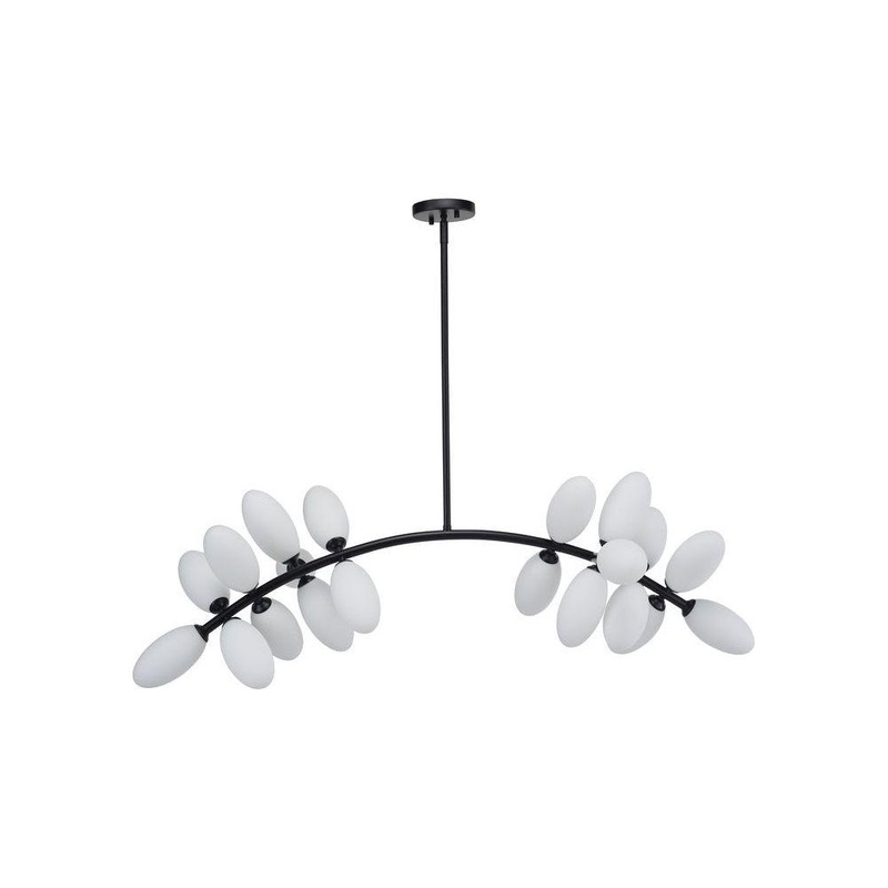 Arc 20-Light Chandelier Black