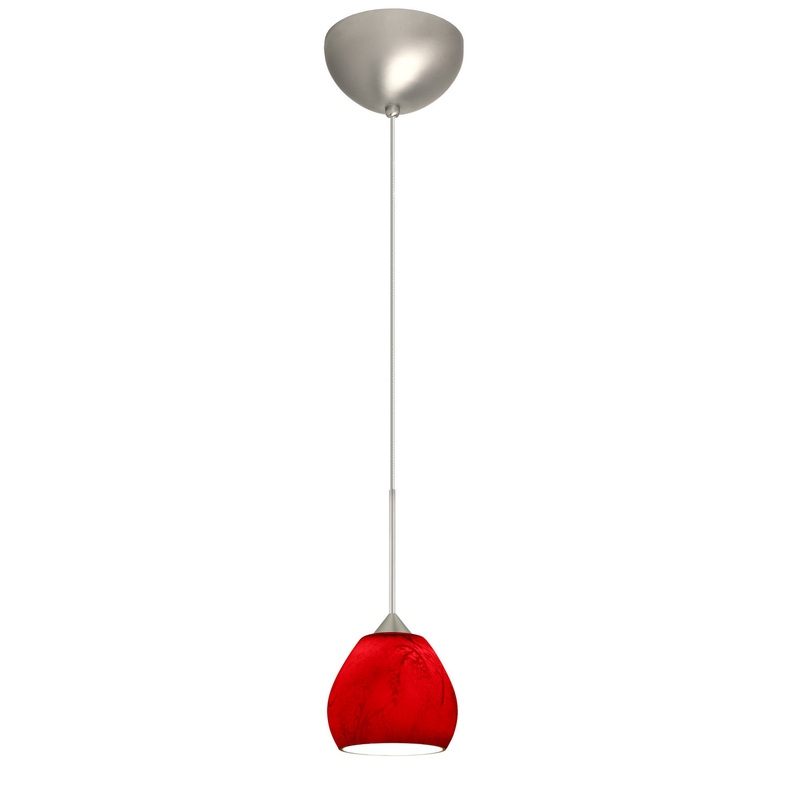 Besa 1XC-5605MA-LED-SN Tay Tay One Light Pendant Satin Nickel