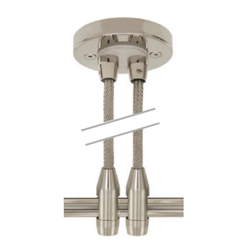 Dual Feed Remote Canopy 2.75″  in Satin Nickel Finish by Stone Lighting