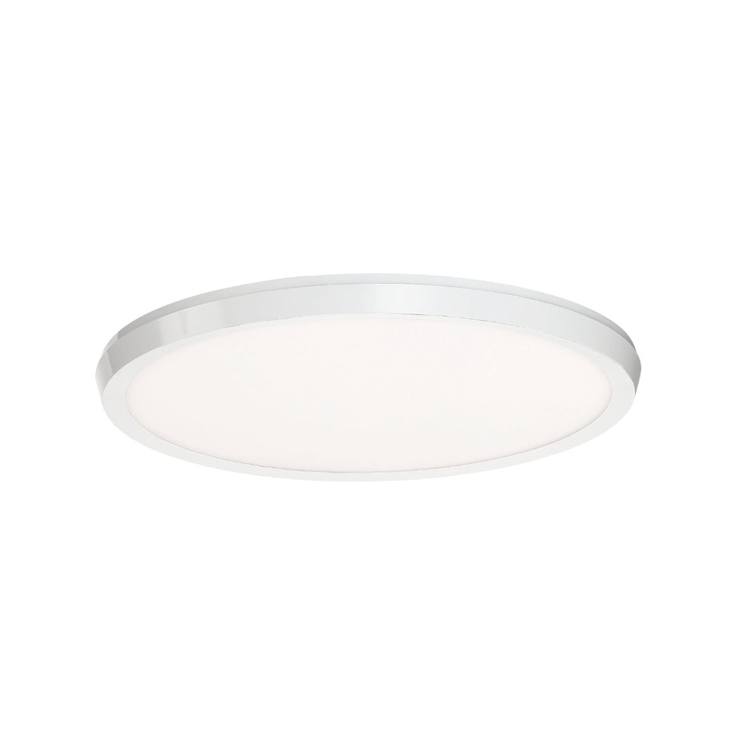 LED Flush Mount from the Logo Collection in White Finish by Modern Forms