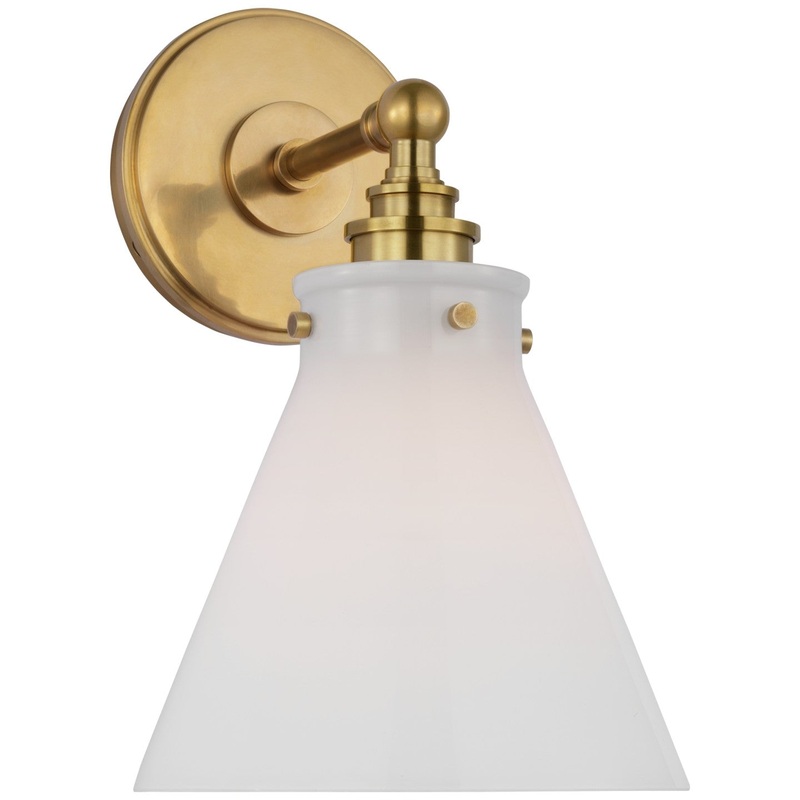 LED Wall Sconce from the Parkington Collection in Antique-Burnished Brass Finish by Visual Comfort Signature