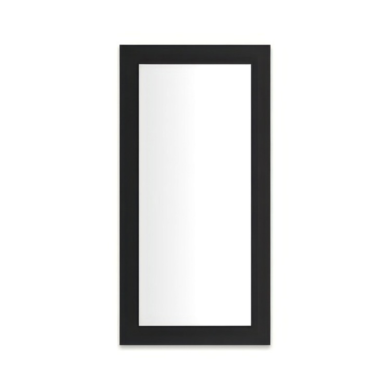 Medicine Cabinet Main Line 20 x 40 Inch 1 Doors Framed Mirror Brushed Black Flat Top Merion Frame Slow Close Hinges Sliding Magnification Mirror Magnetic Strip Interior Lighting USB Charging ports Electrical Outlets Phone Holder 4 Inch