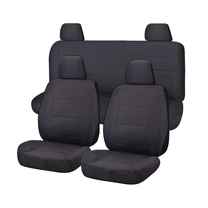 Seat Covers for NISSAN NAVARA D40 01/2006 – 02/2015 DUAL CAB UTILITY FR CHARCOAL ALL TERRAIN