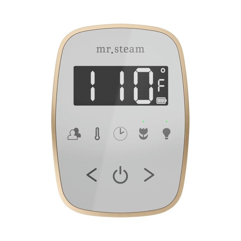 Steam Kit TempoFlex White/Brushed Bronze Shower Control with Steamhead for MS90 to MSSUPER3