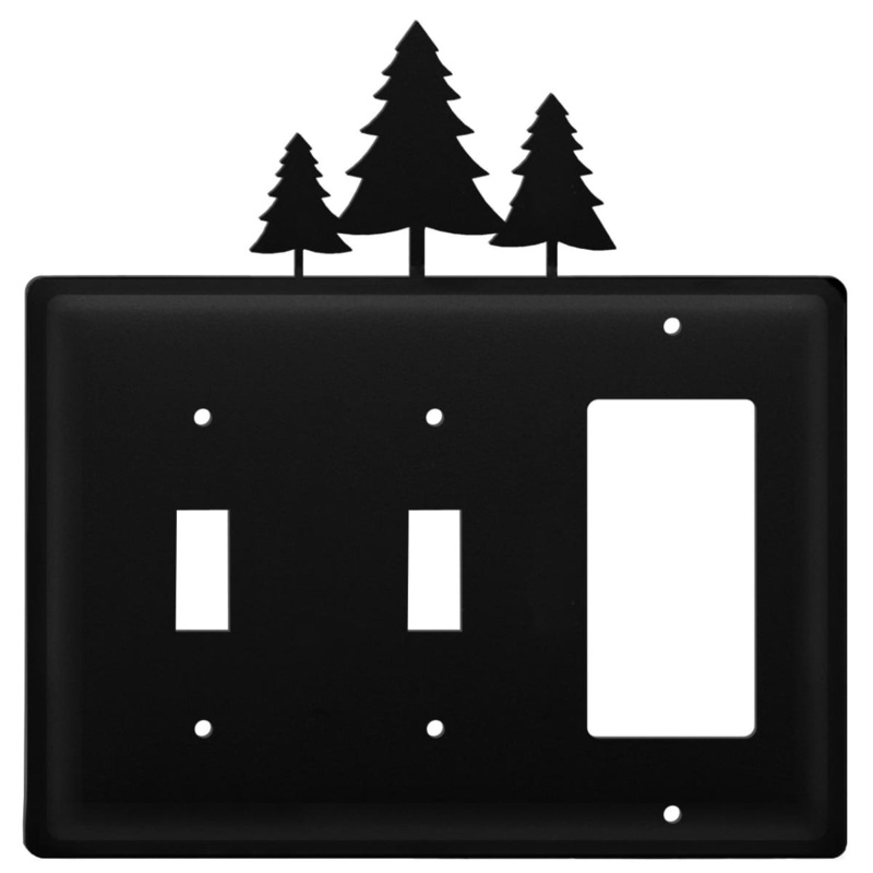 Village Wrought Iron ESSG-20 Triple Pine Trees Switch Cover Triple CUSTOM Product