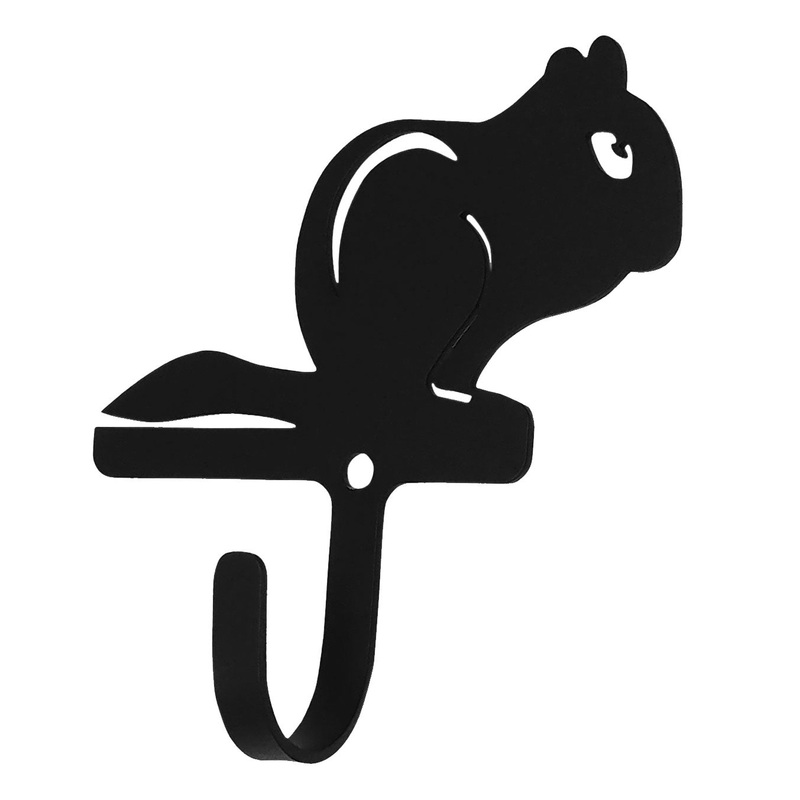 Village Wrought Iron WH-366-S Chipmunk Wall Hook Small