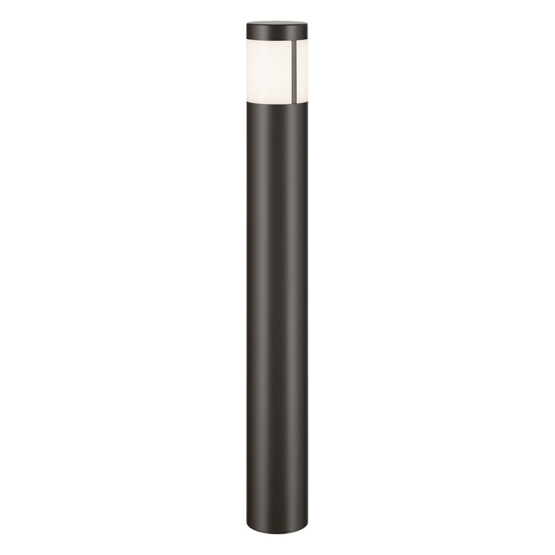 12 Volt LED 24″ Round Bollard Textured Architectural Bronze 2700K