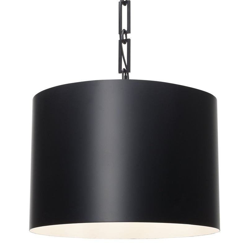 Crystorama 8686-MK-WH Alston Six Light Chandelier Matte Black / White