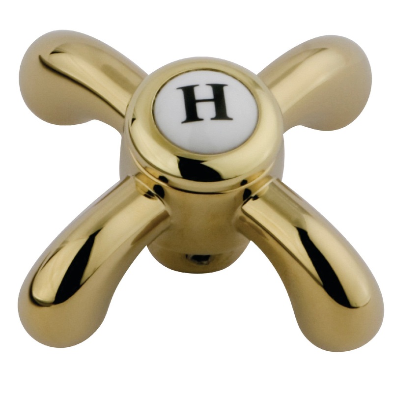 KSH1602TXH Hot Metal Cross Handle, Polished Brass