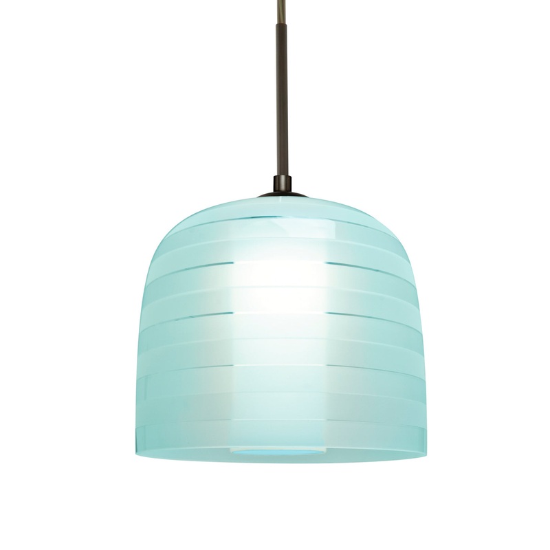 LED Pendant from the Mitzi 7 Collection in Bronze Finish by Besa