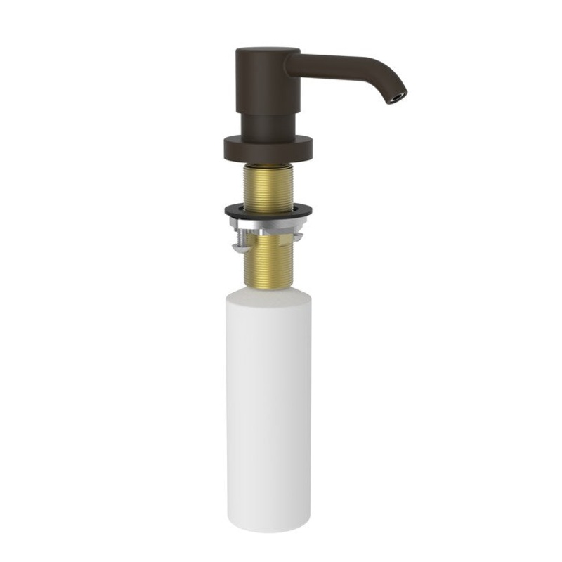 Soap Dispenser East Linear Oil Rubbed Bronze Deck Mount Brass Pump