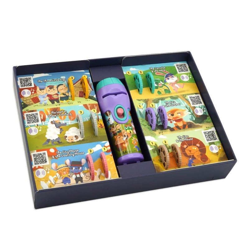 Storytelling Torch Projector 6 Stories Gift Set – Audio Kids Learning STEM Toy