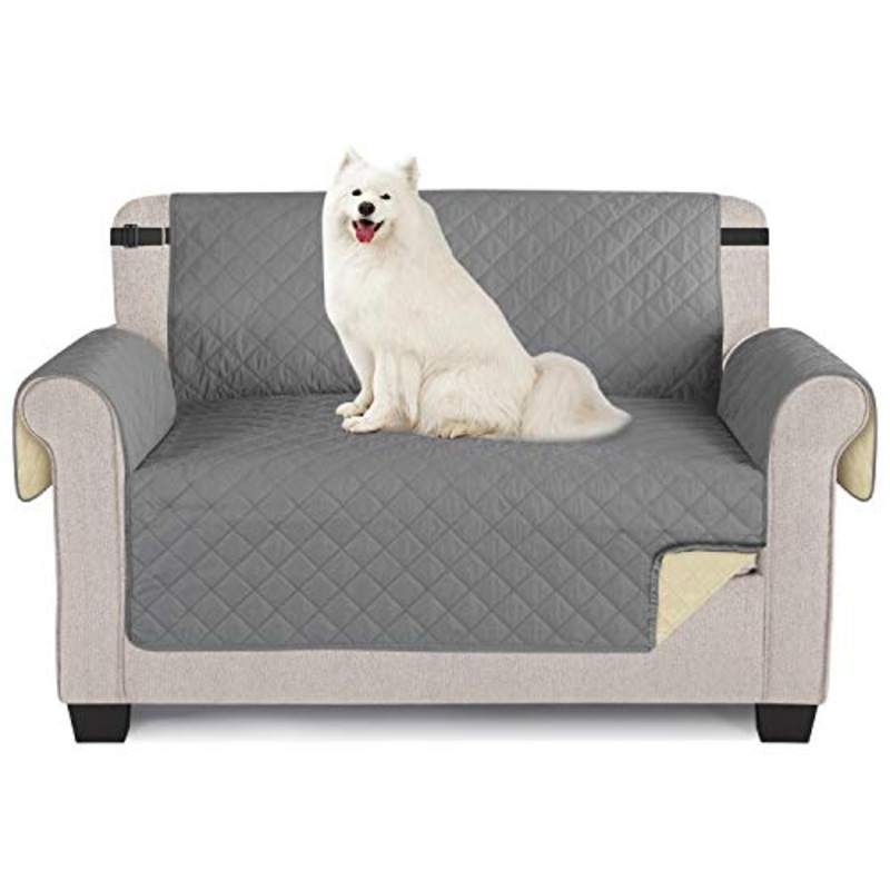 TAOCOCO Copridivano Poltrona Impermeabile Divano Protector Slipcovers (Grigio, 2 posti 120 * 190cm)