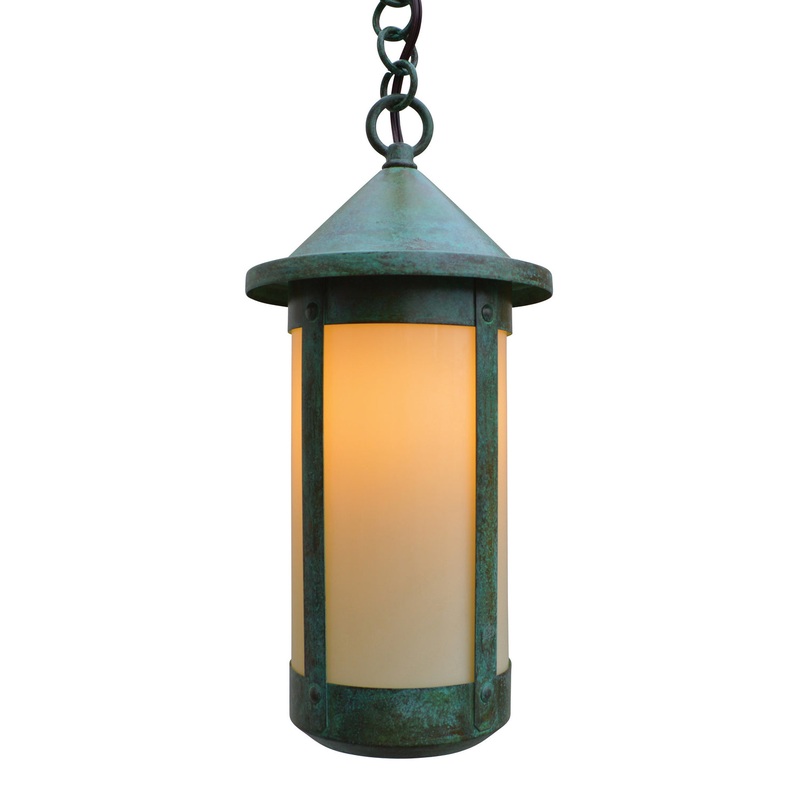 Arroyo BH-7LCR-VP Berkeley One Light Pendant Verdigris Patina