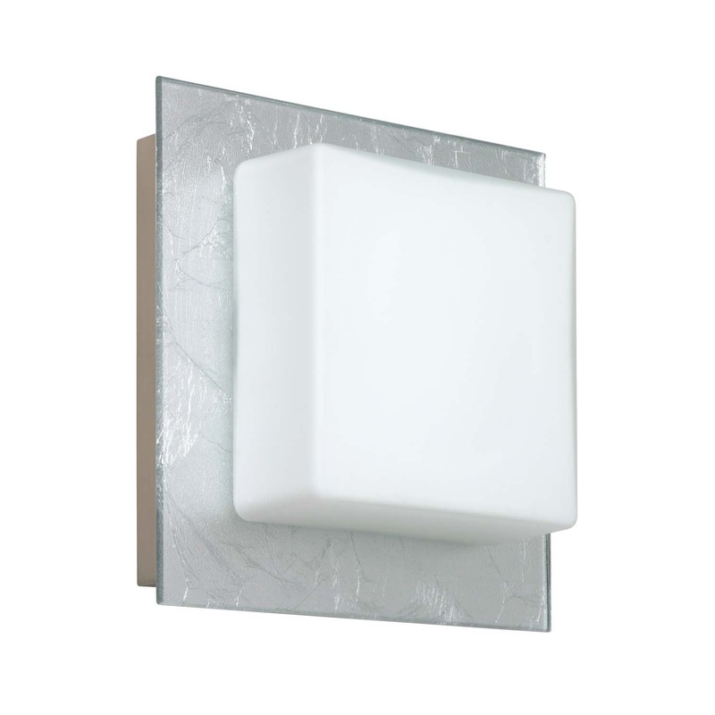 Besa 1WS-7735SF-SN Alex One Light Wall Sconce Satin Nickel
