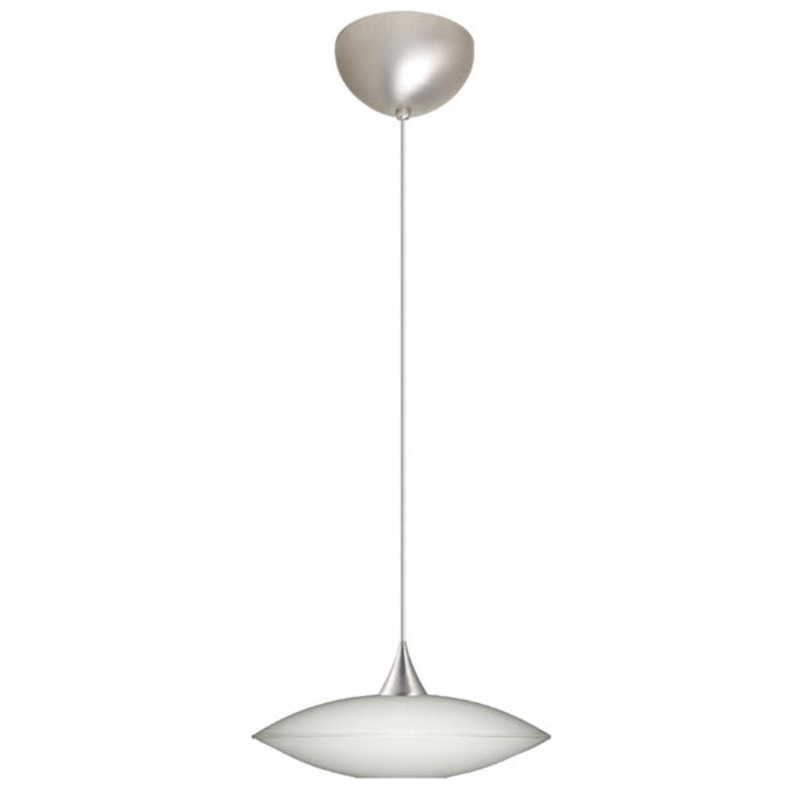 Besa 1XC-629406-SN Spazio One Light Pendant Satin Nickel