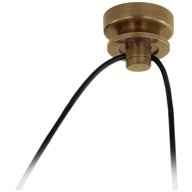 Cord Mount from the Junio Collection in Hand-Rubbed Antique Brass Finish by Visual Comfort Signature