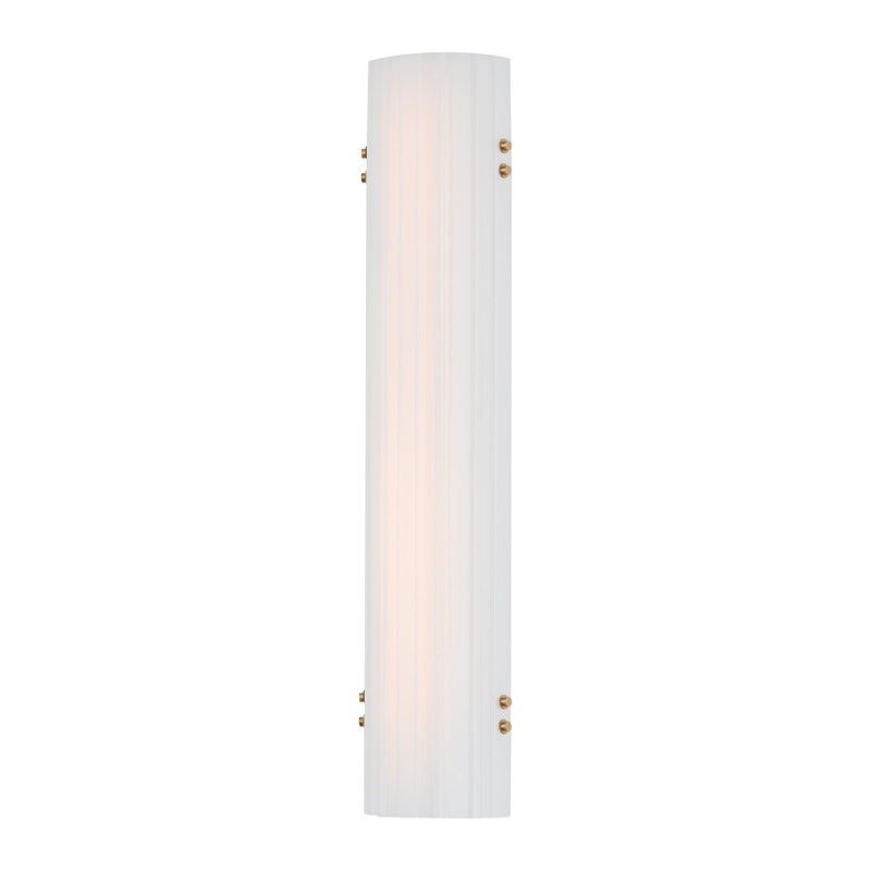 Facets 30″ LED Bath Vanity Natural Aged Brass