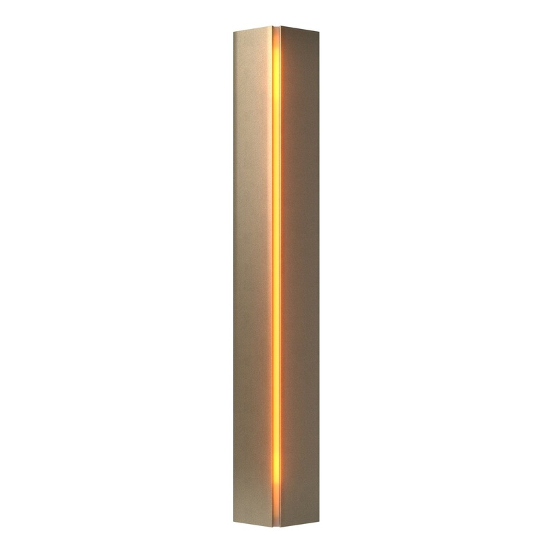 Gallery Small Sconce Soft Gold Amber Glass (FF)