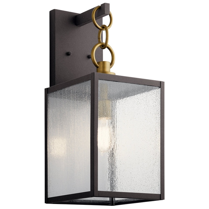 Kichler 59007WZC One Light Outdoor Wall Mount, Weathered Zinc
