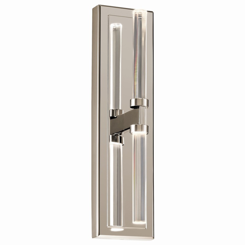 LED Wall Sconce from the Sycara Collection in Polished Nickel Finish by Kichler