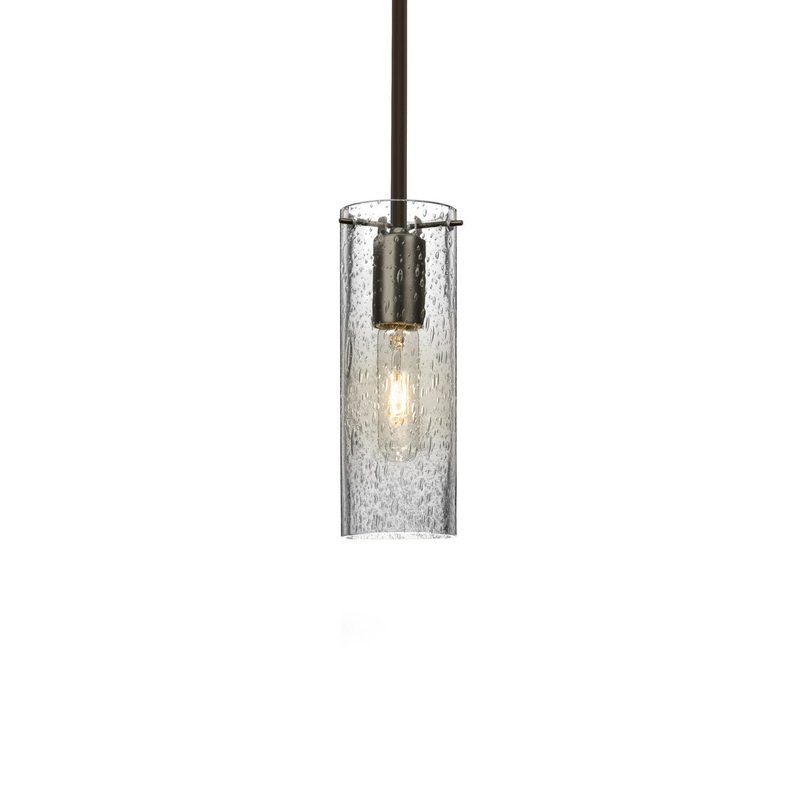 One Light Pendant from the Juni Collection in Bronze Finish by Besa