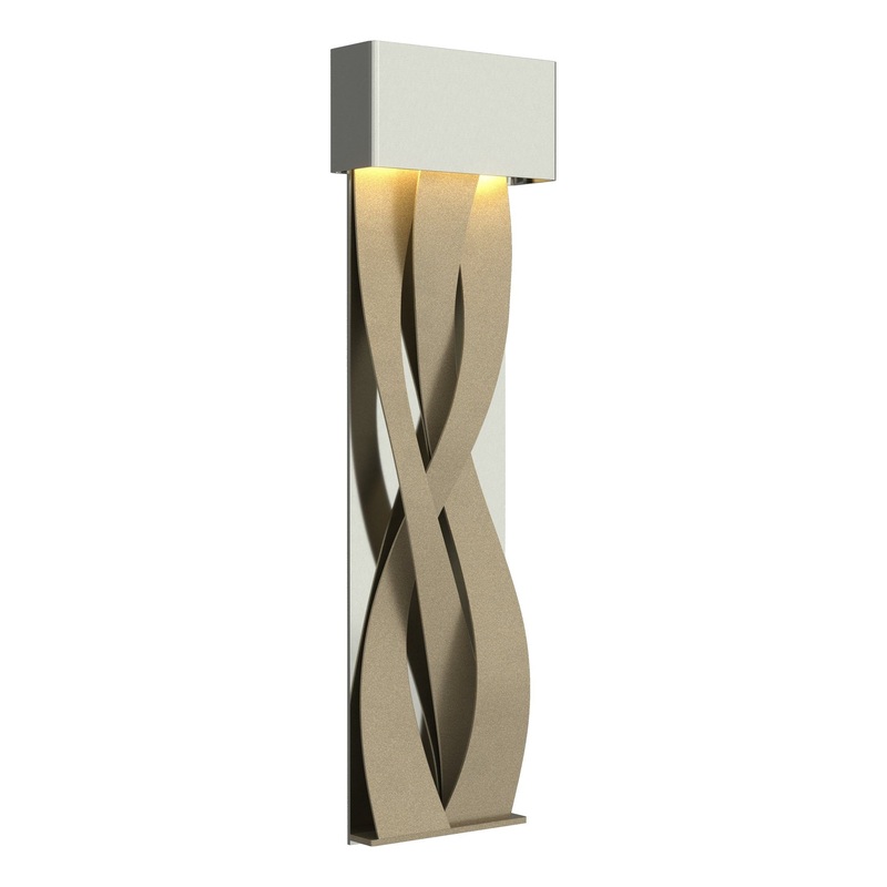 Tress Large LED Sconce Sterling Soft Gold