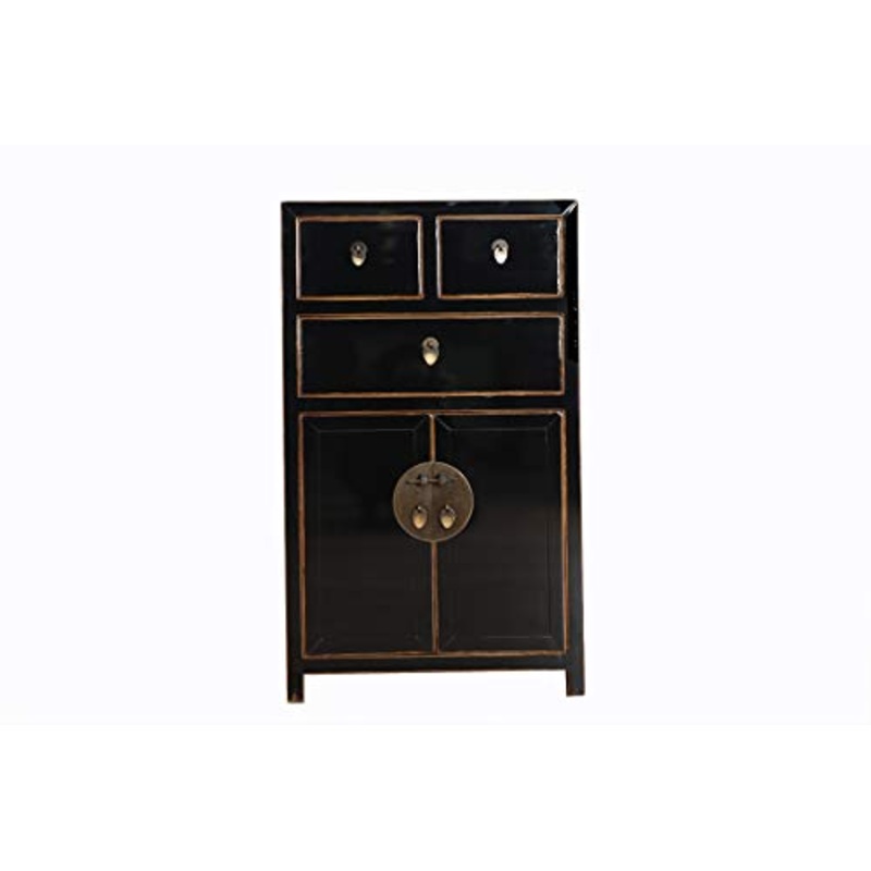 Yajutang China – Com con bordi in legno naturale, laccati lucidi
