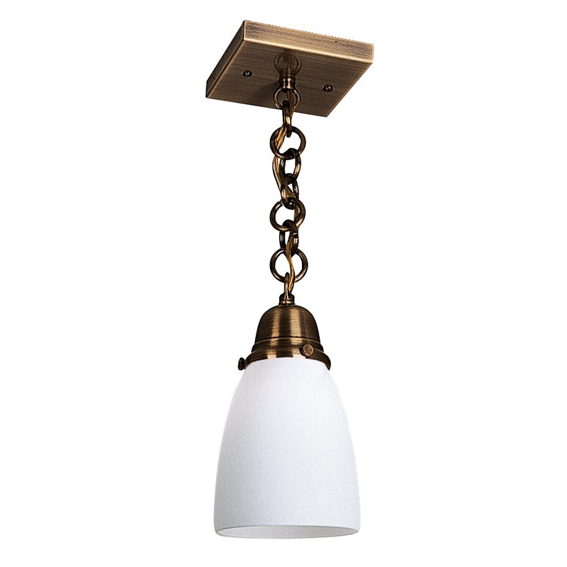 Arroyo SH-1-AB Simplicity One Light Pendant Antique Brass