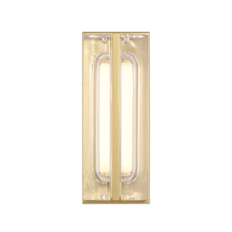 Langfe Round 12″ Outdoor Wall Mount Gold