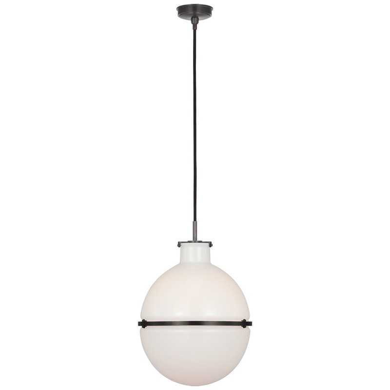 LED Pendant from the Maxey Collection in Bronze Finish by Visual Comfort Signature