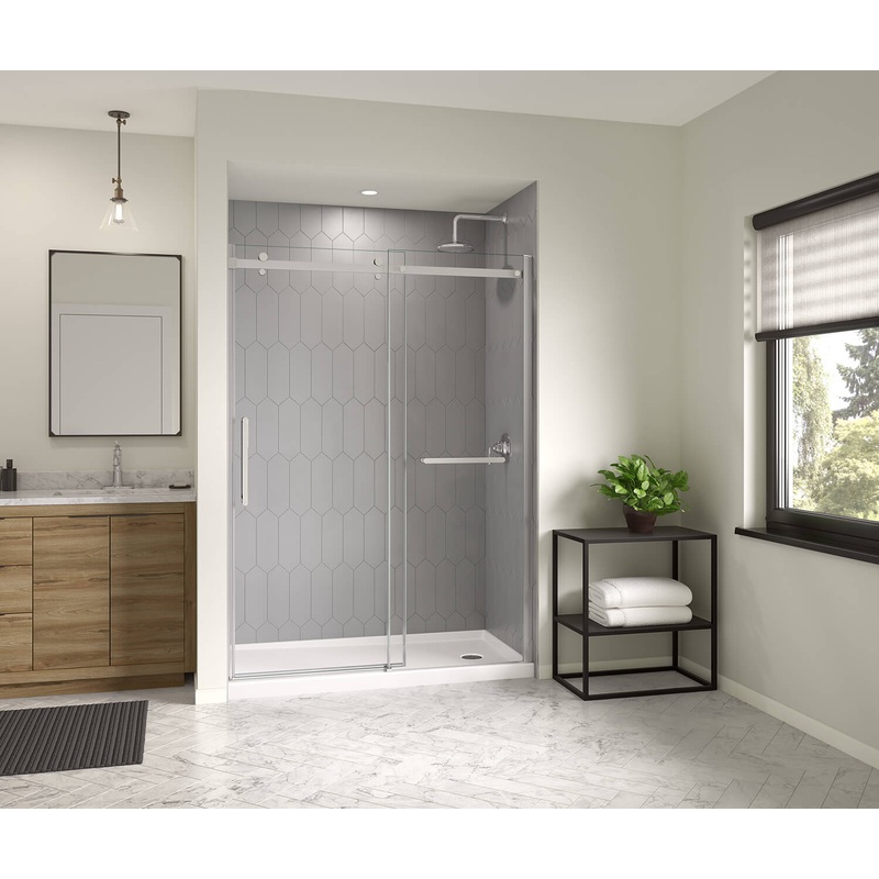 MAAX 106758-000-002-002 Icon 6032 AcrylX Alcove Shower Base with Right-Hand Drain in White