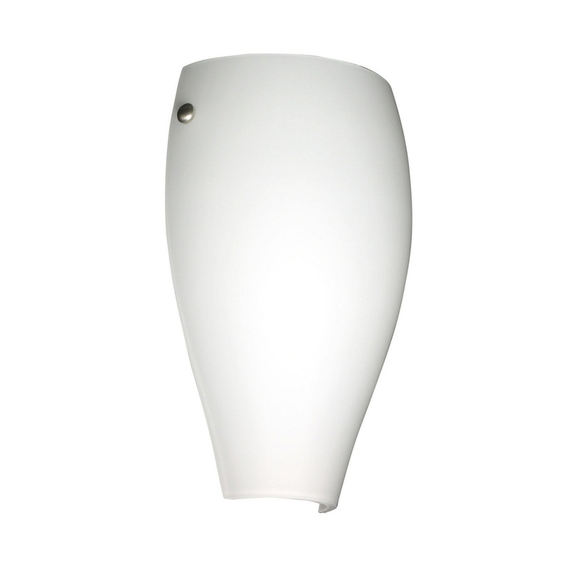 One Light Wall Sconce from the Chelsea Collection in Satin Nickel Finish by Besa