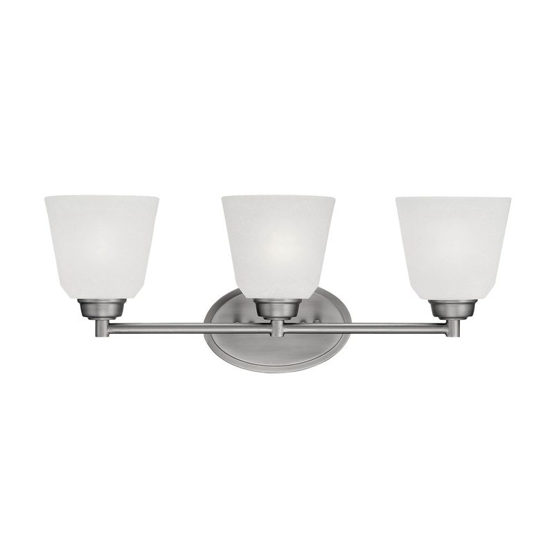 Three Light Vanity from the Franklin Collection in Brushed Pewter Finish by Millennium