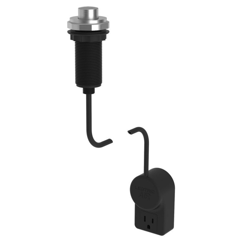 Air Activation Switch Duncan Disposer with Power Adapter Stainless Steel PVD Brass