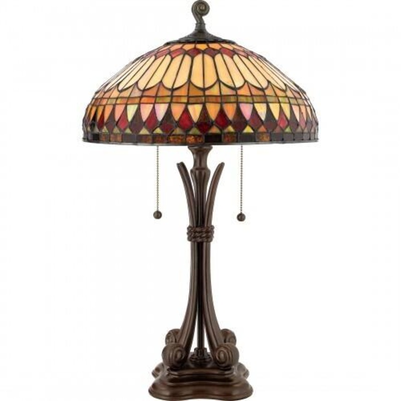 Quoizel TF6660BB West End Table lamp brsh bulion 16″d Table Lamp