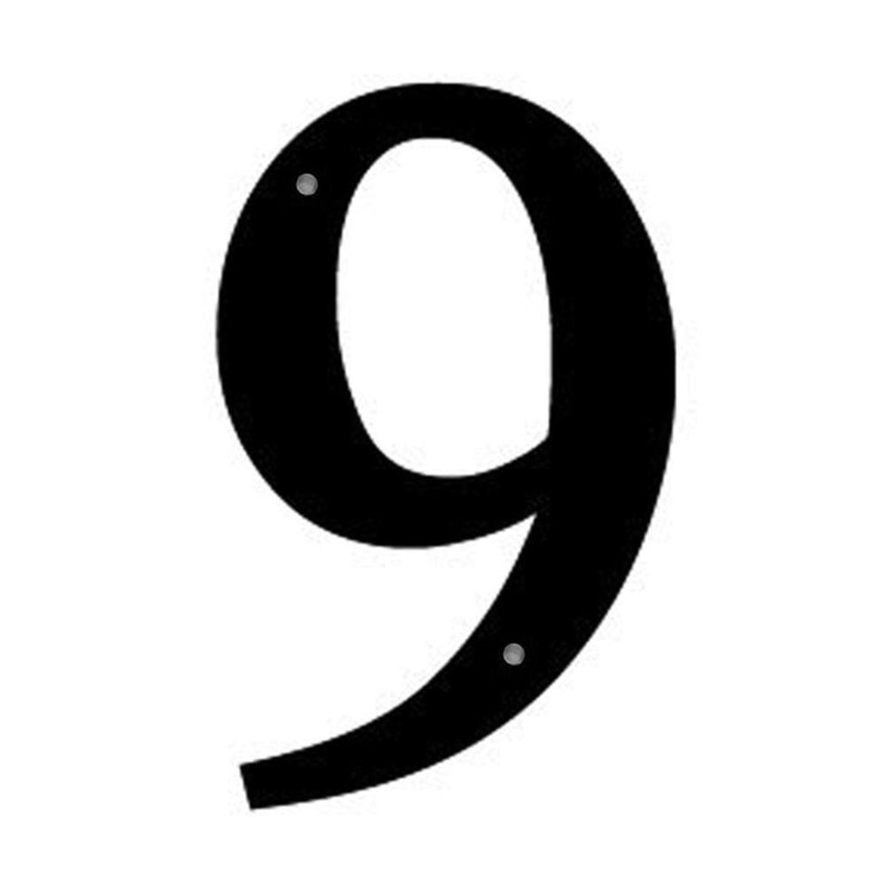 Village Wrought Iron NUM-9-S Number 9 Small