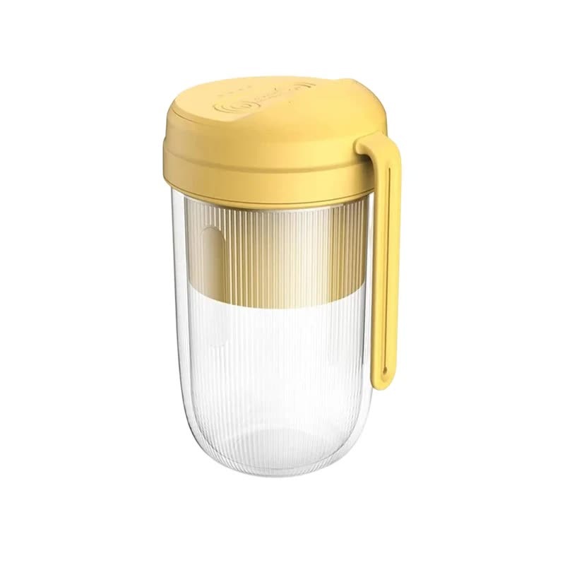 Yelllow Portable Electric Juice Cup – Wireless Mini USB Rechargeable Juicer for Home and Travel