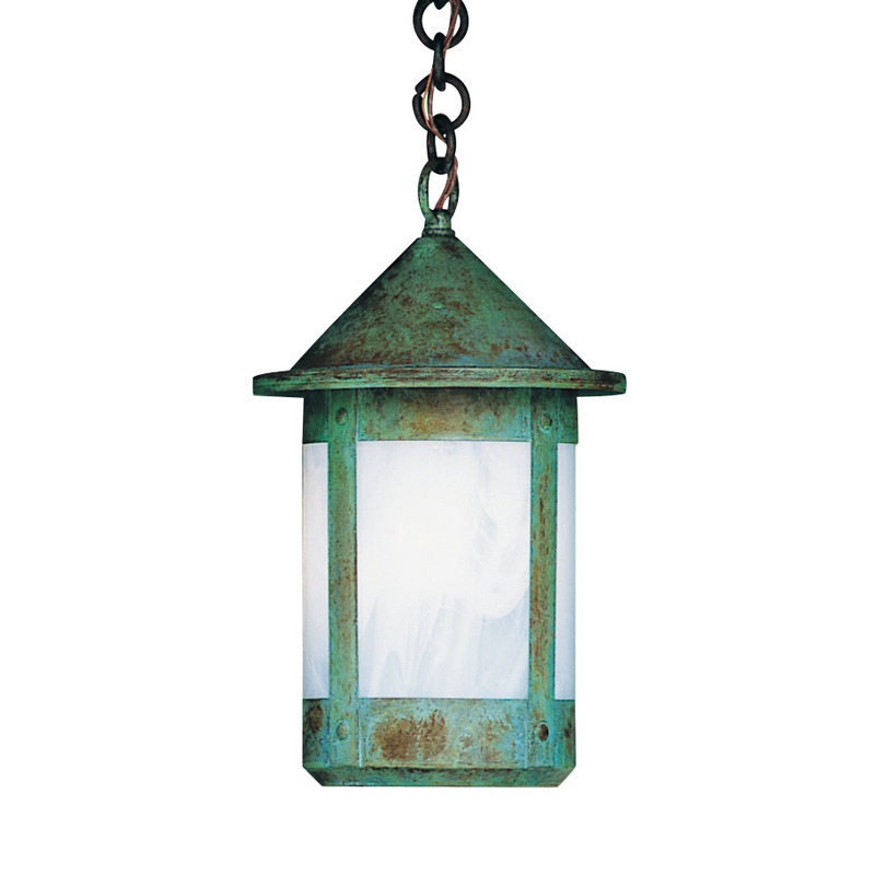 Arroyo BH-6WO-VP Berkeley One Light Pendant Verdigris Patina