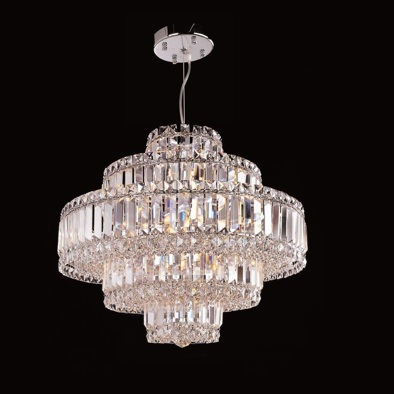 Avant-Garde 19-Light Chandelier Chrome
