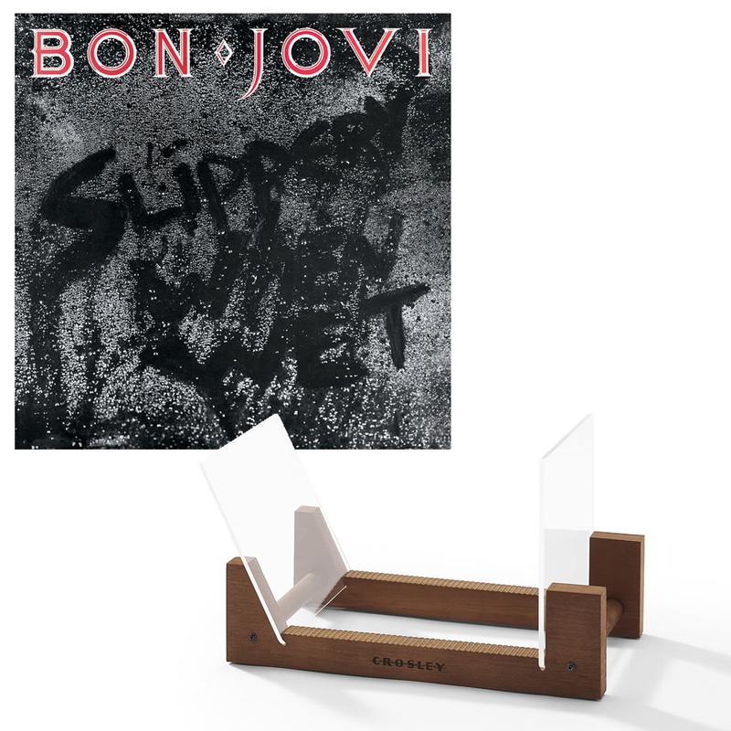 Bon Jovi Slippery When Wet – Vinyl Album & Crosley Record Storage Display Stand