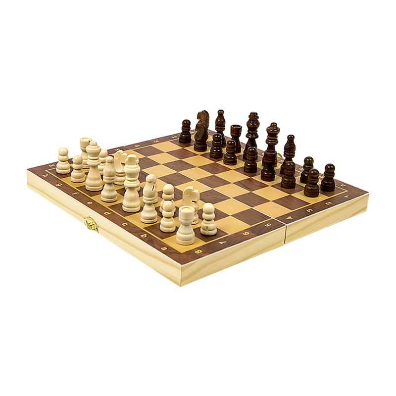 Chess Board Games Folding Large Chess Wooden Chessboard Set Wood Toy Gift