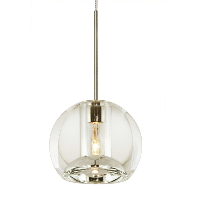 LED Pendant from the Gracie Collection in Satin Nickel Finish by Stone Lighting