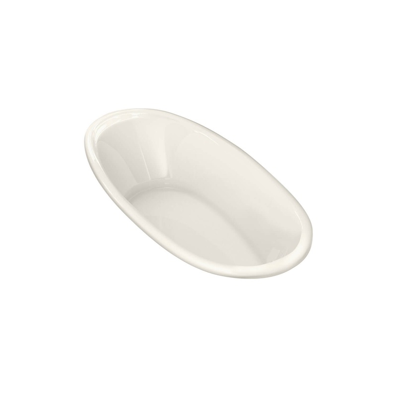 MAAX 106168-003-007 Saturna 7236 Acrylic Drop-in End Drain Whirlpool Bathtub in Biscuit