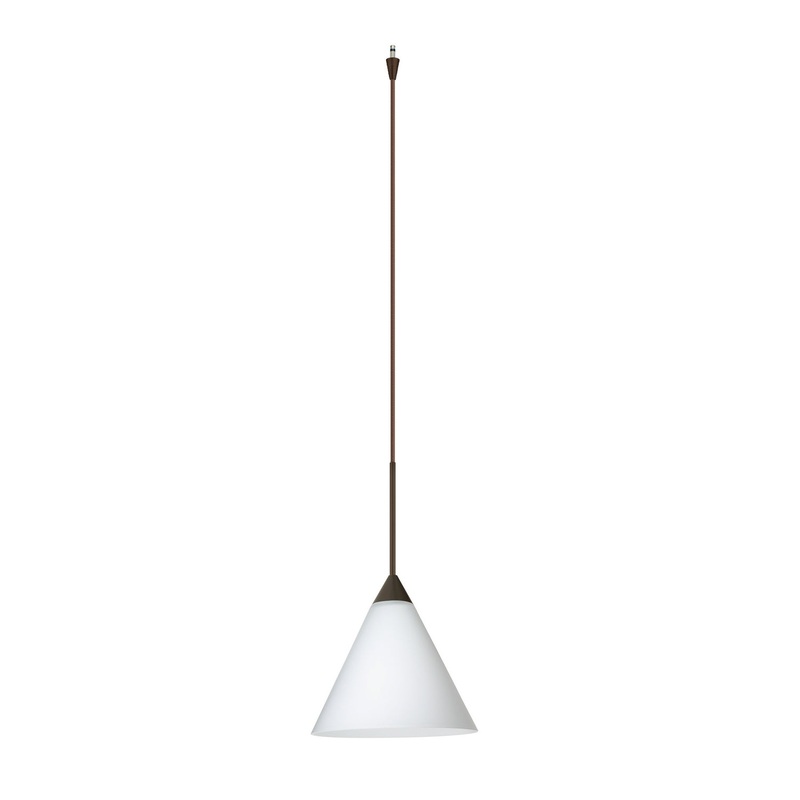 One Light Pendant from the Kani Collection in Bronze Finish by Besa