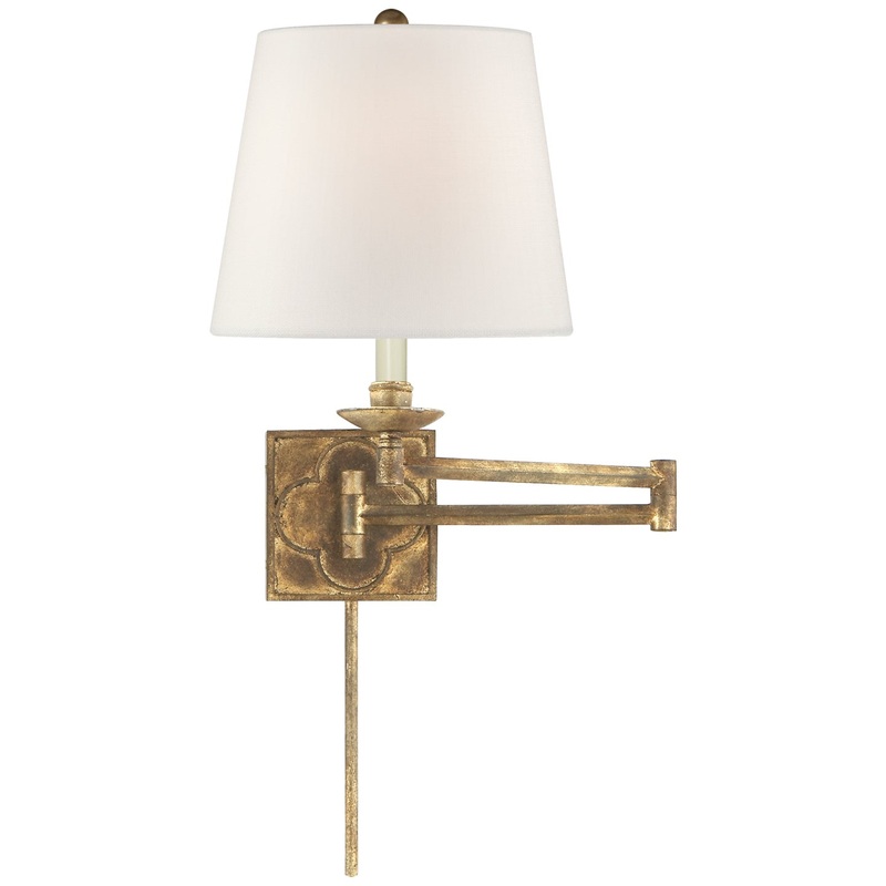One Light Wall Sconce from the Griffith Collection in Gilded Iron Finish by Visual Comfort Signature