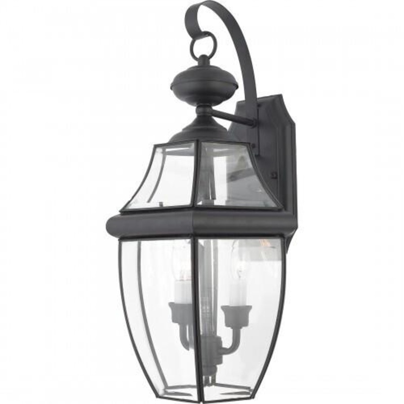 Quoizel NY8317K Newbury Outdoor wall myst blck 2l Outdoor Lantern