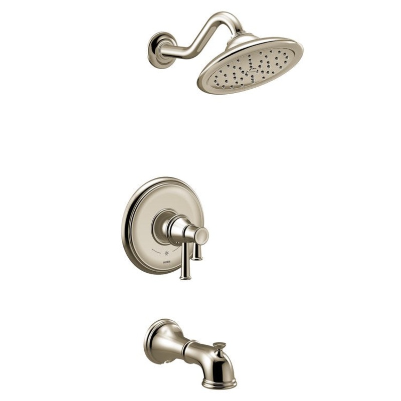Tub and Shower Trim Belfield M-Core 4-Series 2 Lever Polished Nickel WaterSense ADA 1.75 Gallons per Minute